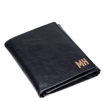 Branded Trifold Wallet Black