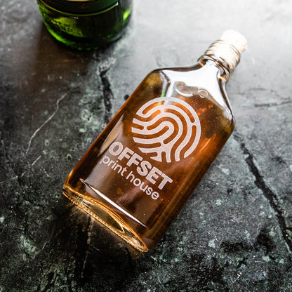 Branded Glass Flask