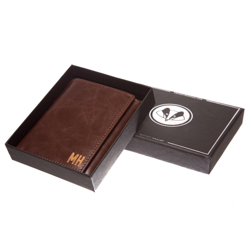 Branded Money Clip Leather Wallet - Swanky Badger