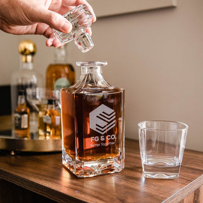 Branded Whiskey Decanter Set