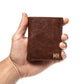 Branded Trifold Wallet in hand