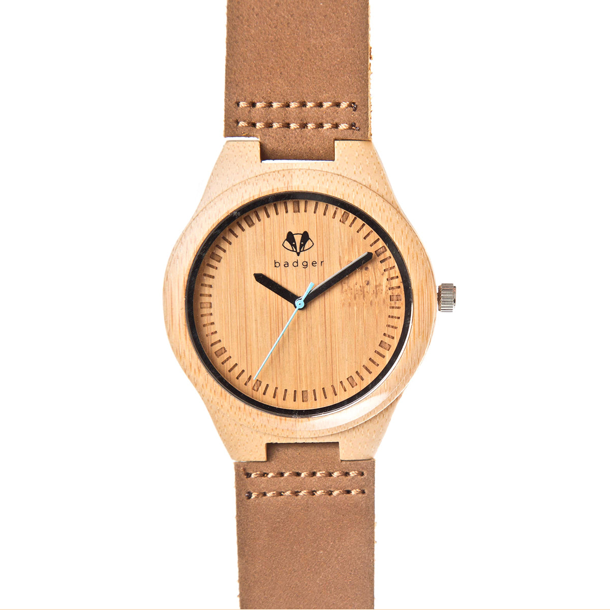 Branded Bamboo Classic Watch - Front View