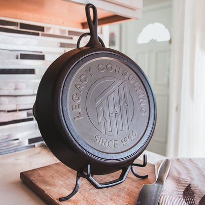 Branded Cast Iron Skillet