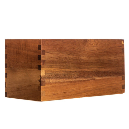 Branded Acacia Desk Organizer - Front View